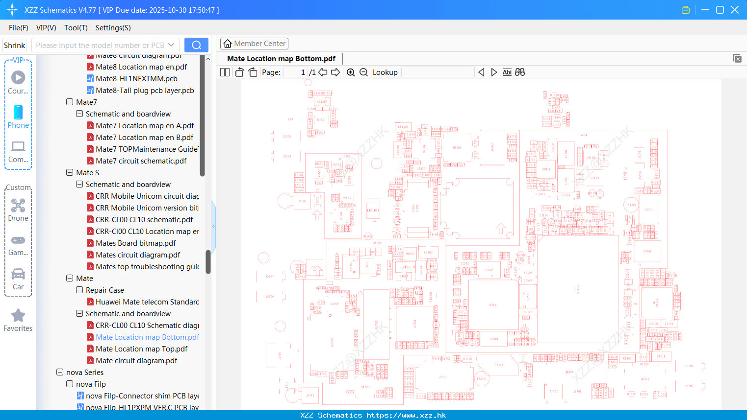 Huawei Mate Location Map Bottom